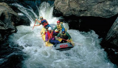Whitewater rafting